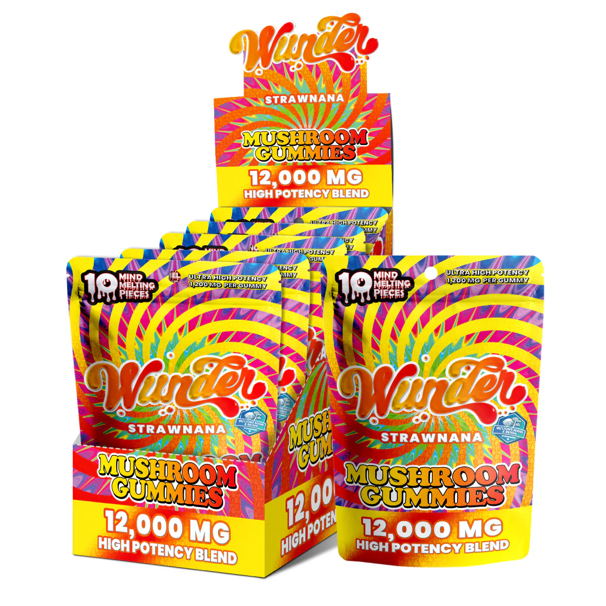 Wunder High Potency Mushroom Gummies
