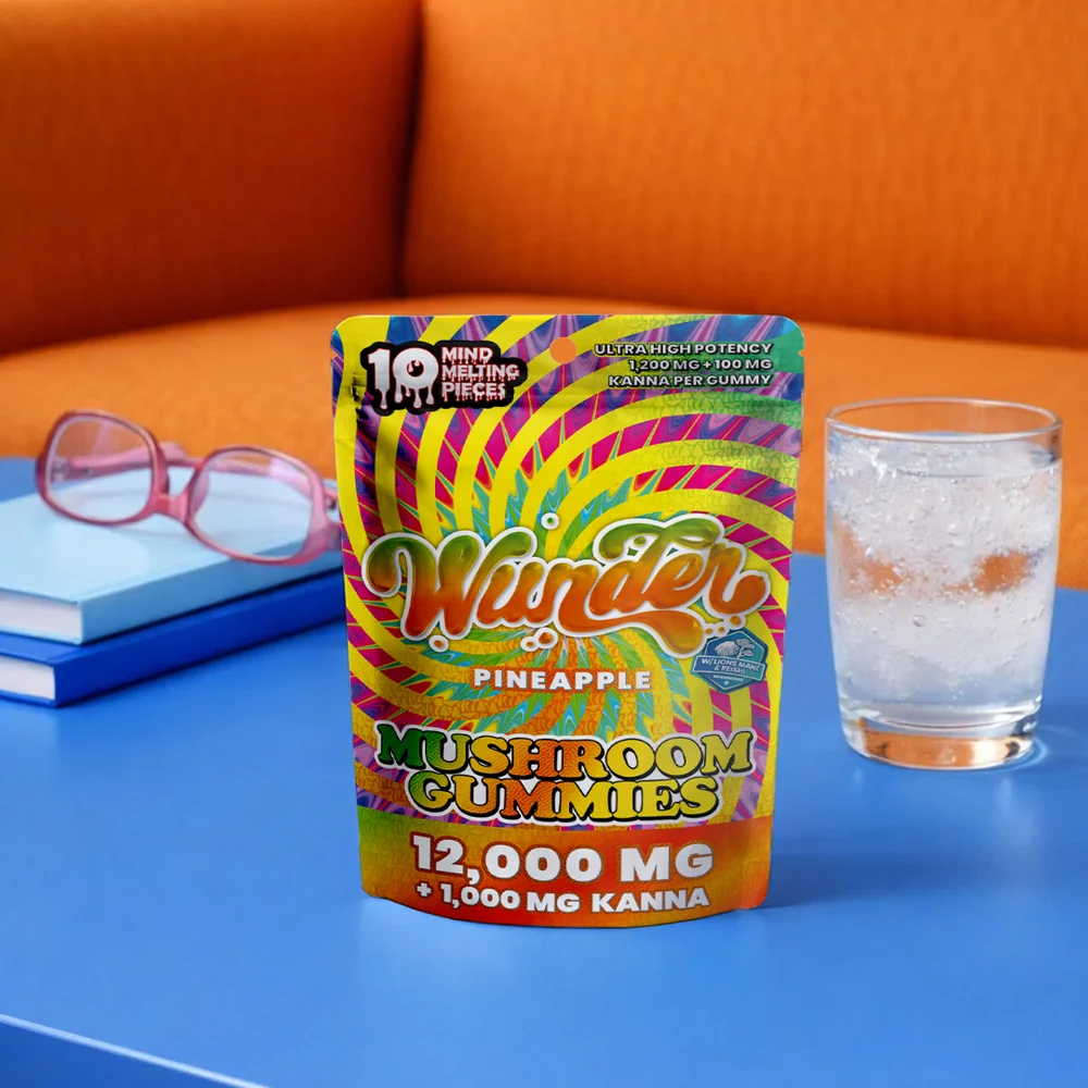 Wunder High Potency Mushroom Gummies + Kanna | Pineapple