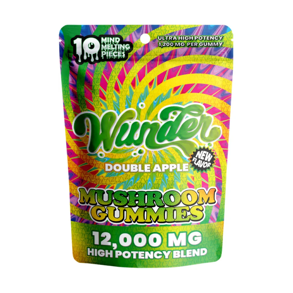 Wunder High Potency Mushroom Gummies | Double Apple